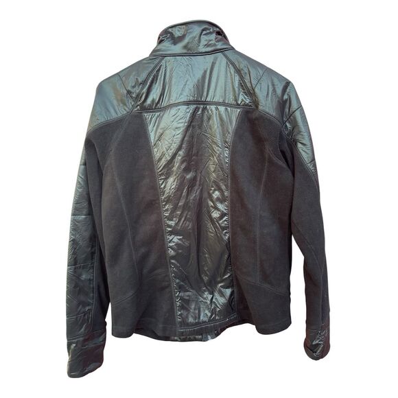 Tek Gear Windbreaker Jacket Black Size M Lightweight Casual - Picture 2 of 6